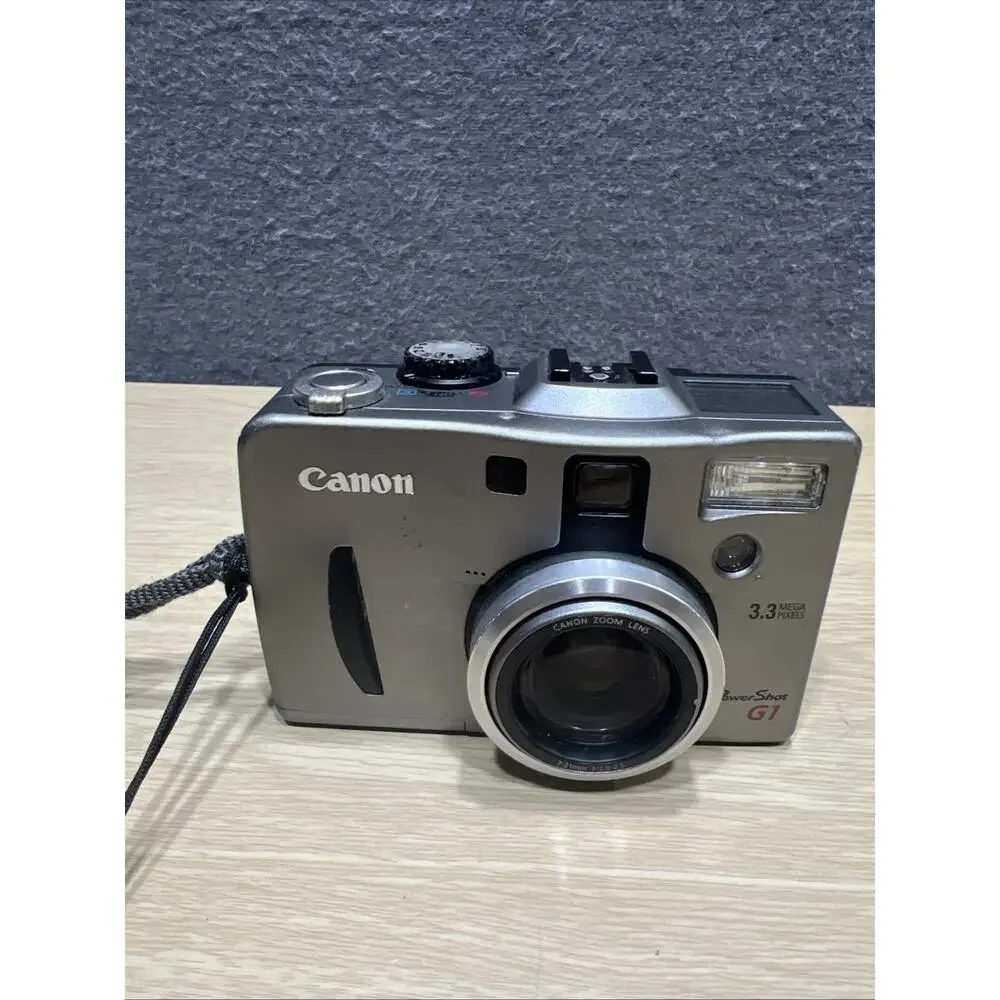 Canon Powershot G1 3.3MP Digital Camera With 128 MB Memory Card, Silver - Tested